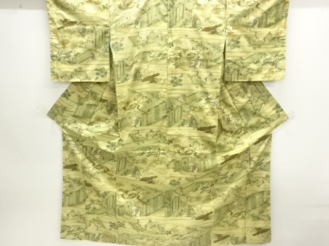 JAPANESE KIMONO / OSHIMA TSUMUGI (5 maruki) / GOSHO CART & MANSION 